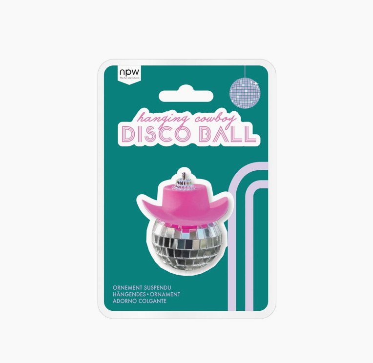 Hanging Cowboy Disco Ball