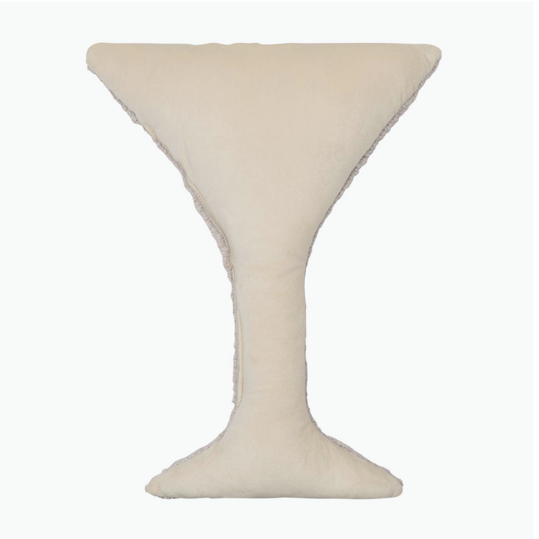 Martini Glass Hook Pillow