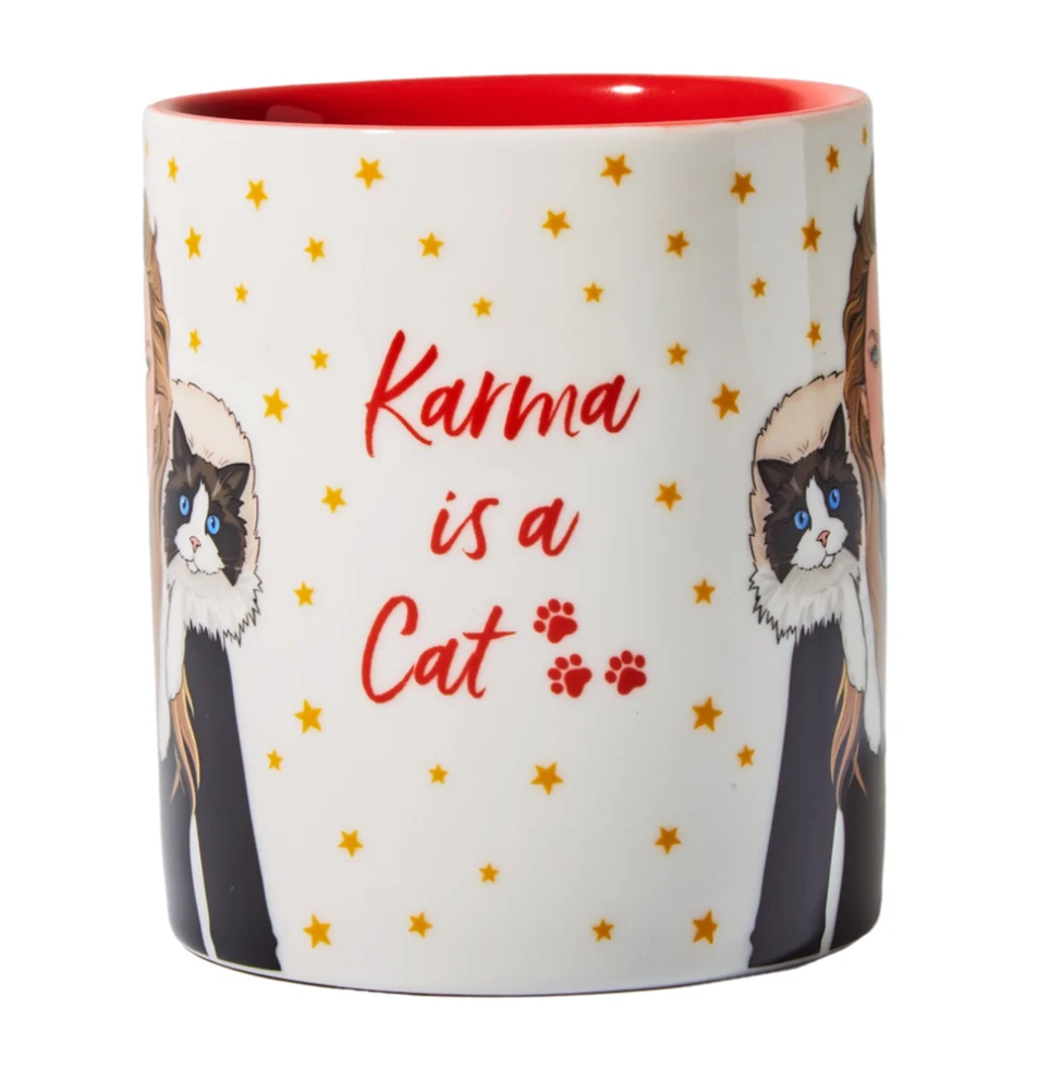 Taylor Swift Karma is a Cat Mug