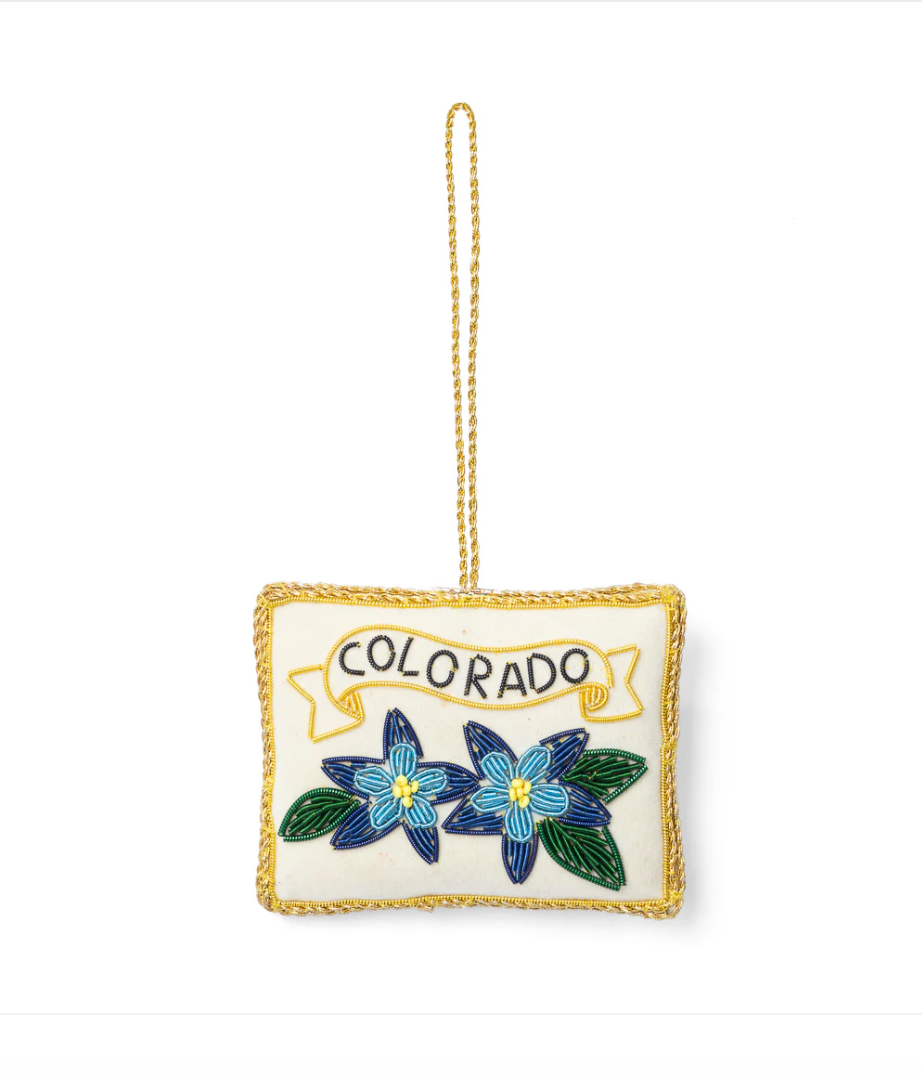 Embroidered Colorado Ornament