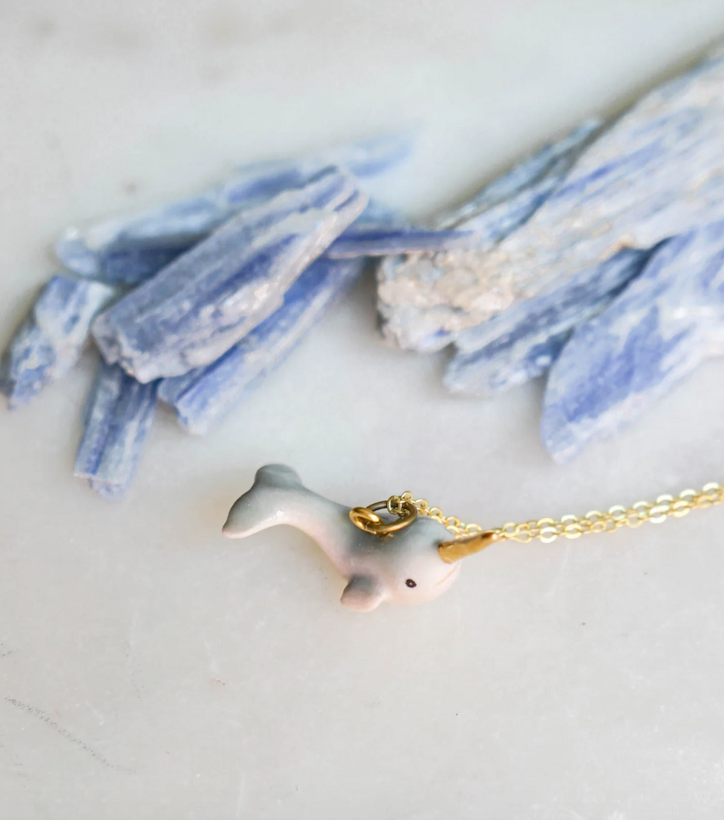 Tiny Narwhal Necklace