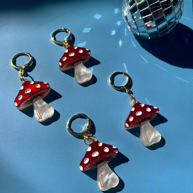 Mini Mushrooms Earrings