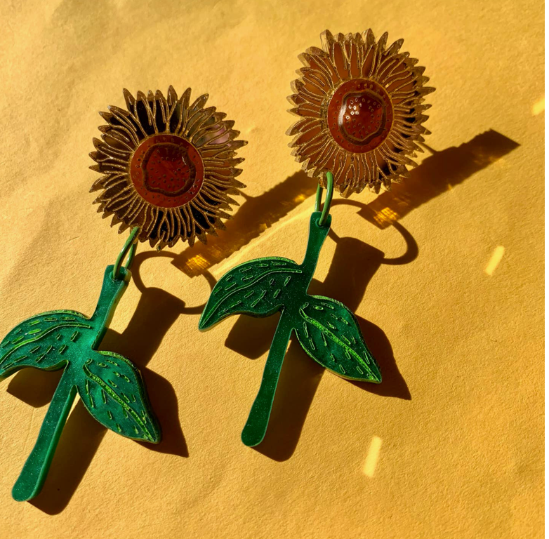 Sunflower Earrings