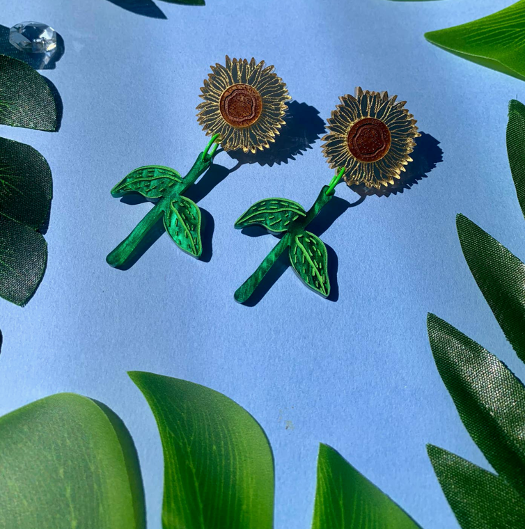 Sunflower Earrings