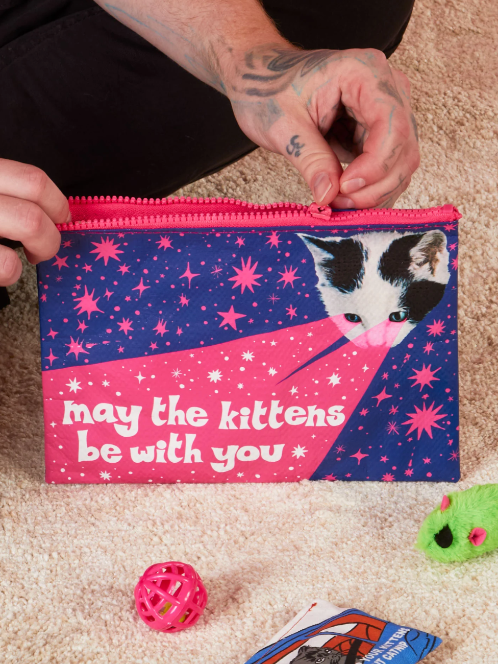 Kittens Be With You Zipper Pouch