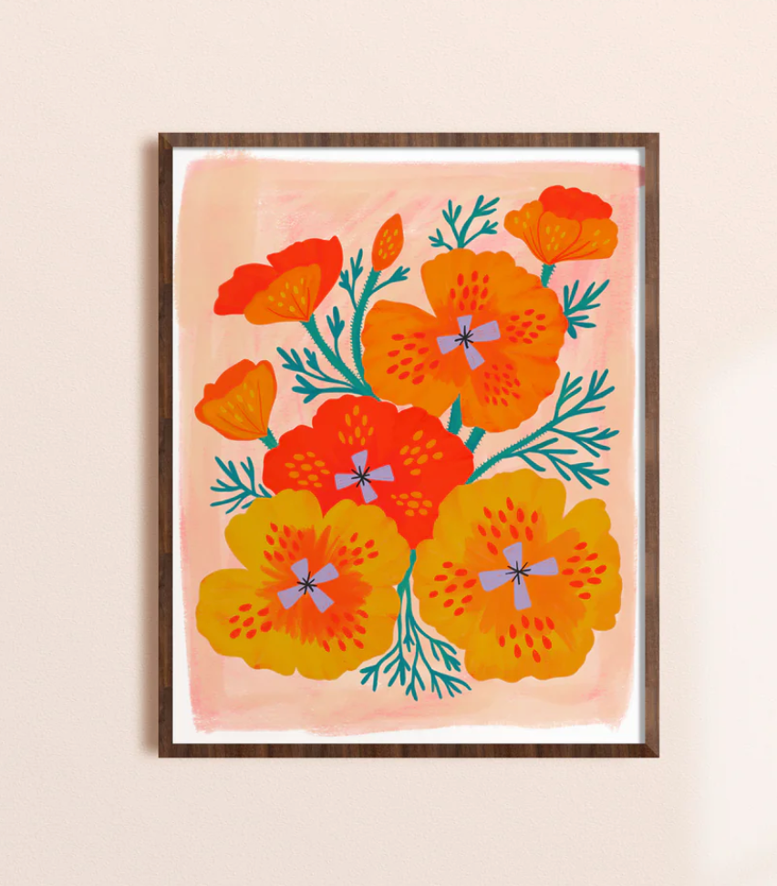 Fire Flower 8x10 Art Print
