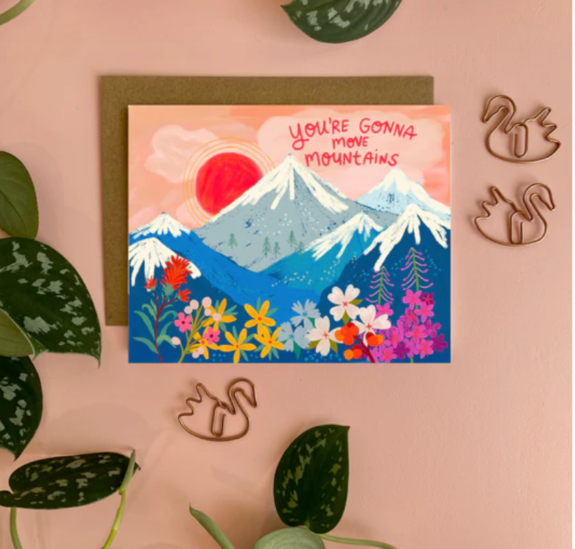 Move Mountains Greeting Card