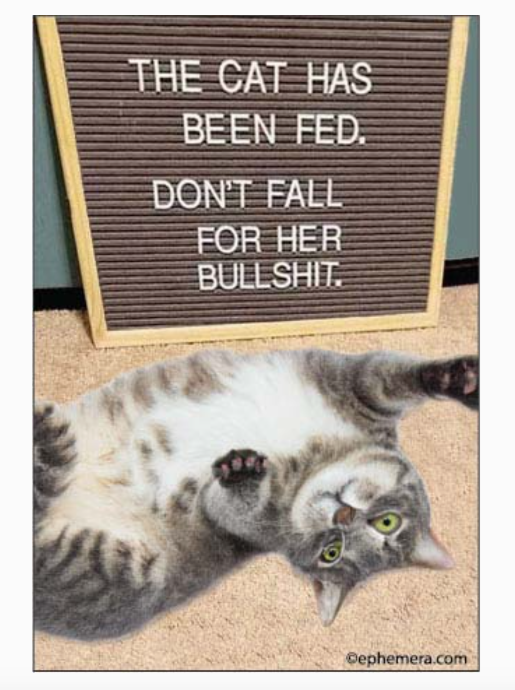 Cats Been Fed Magnet