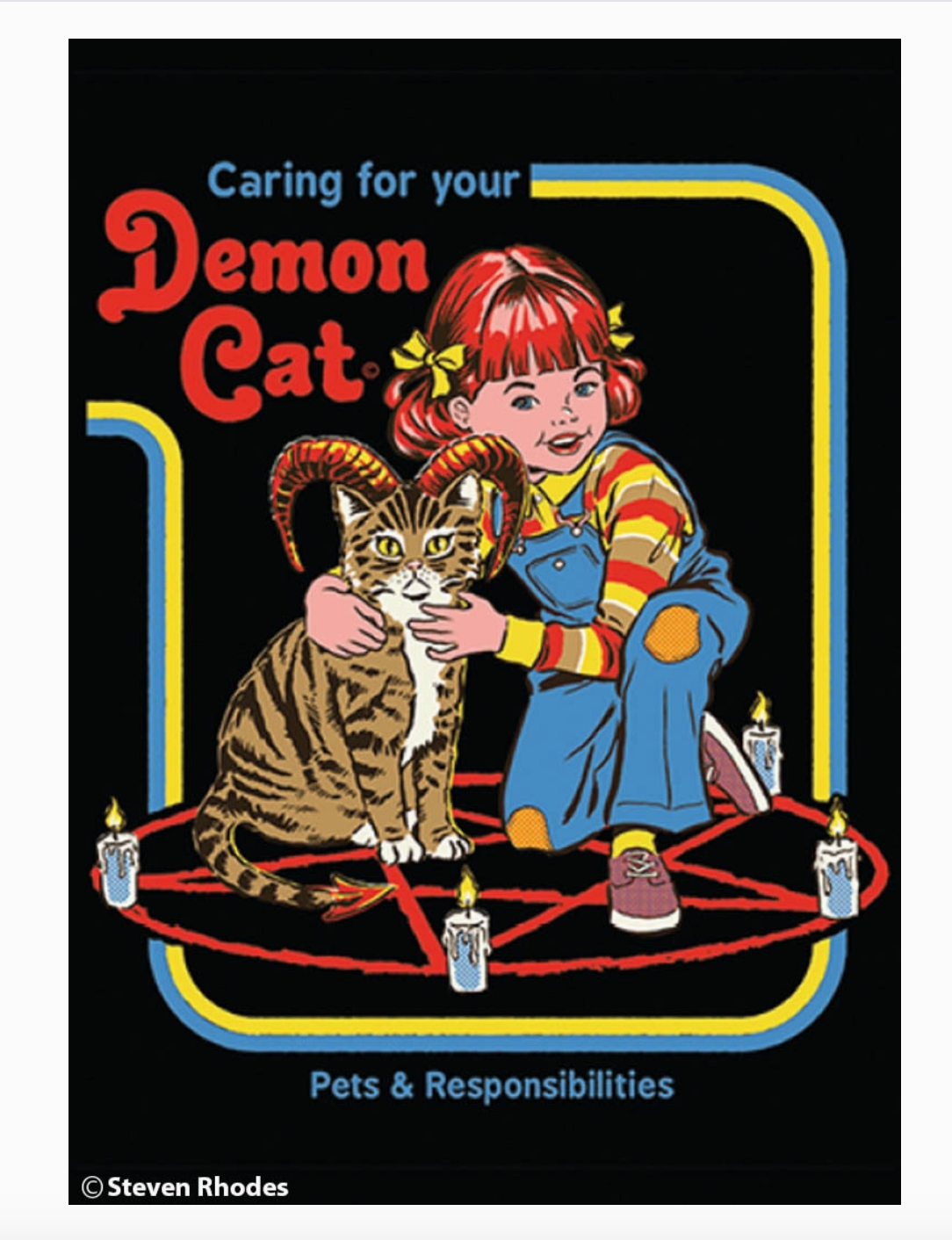 Demon Cat Magnet