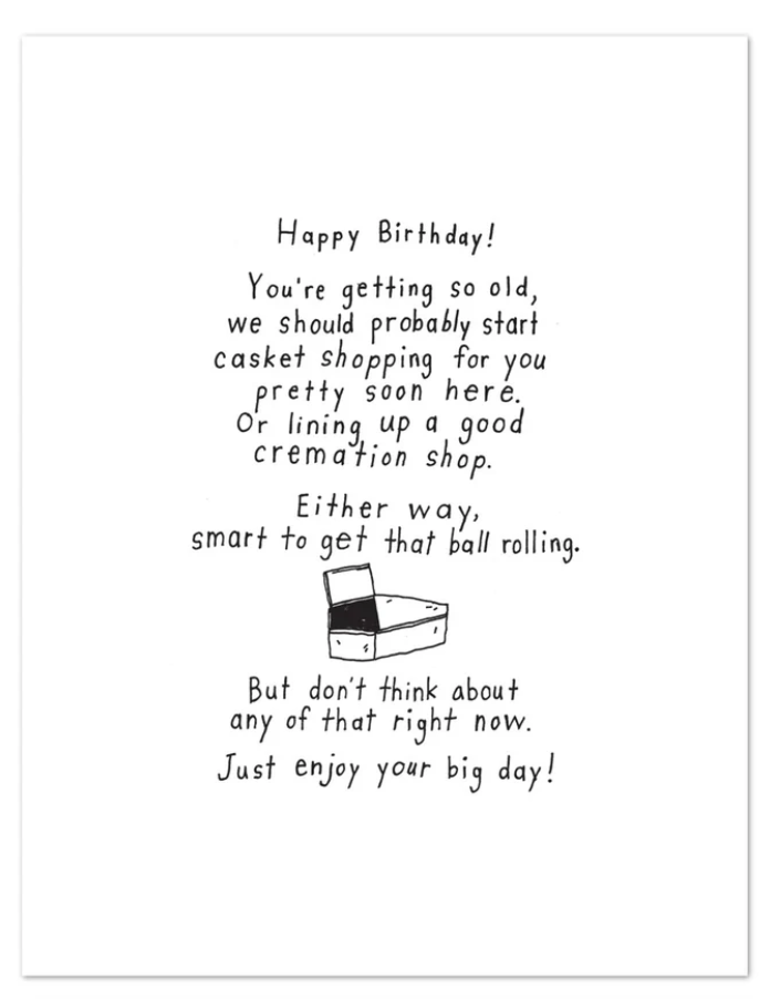 Casket Greeting Card