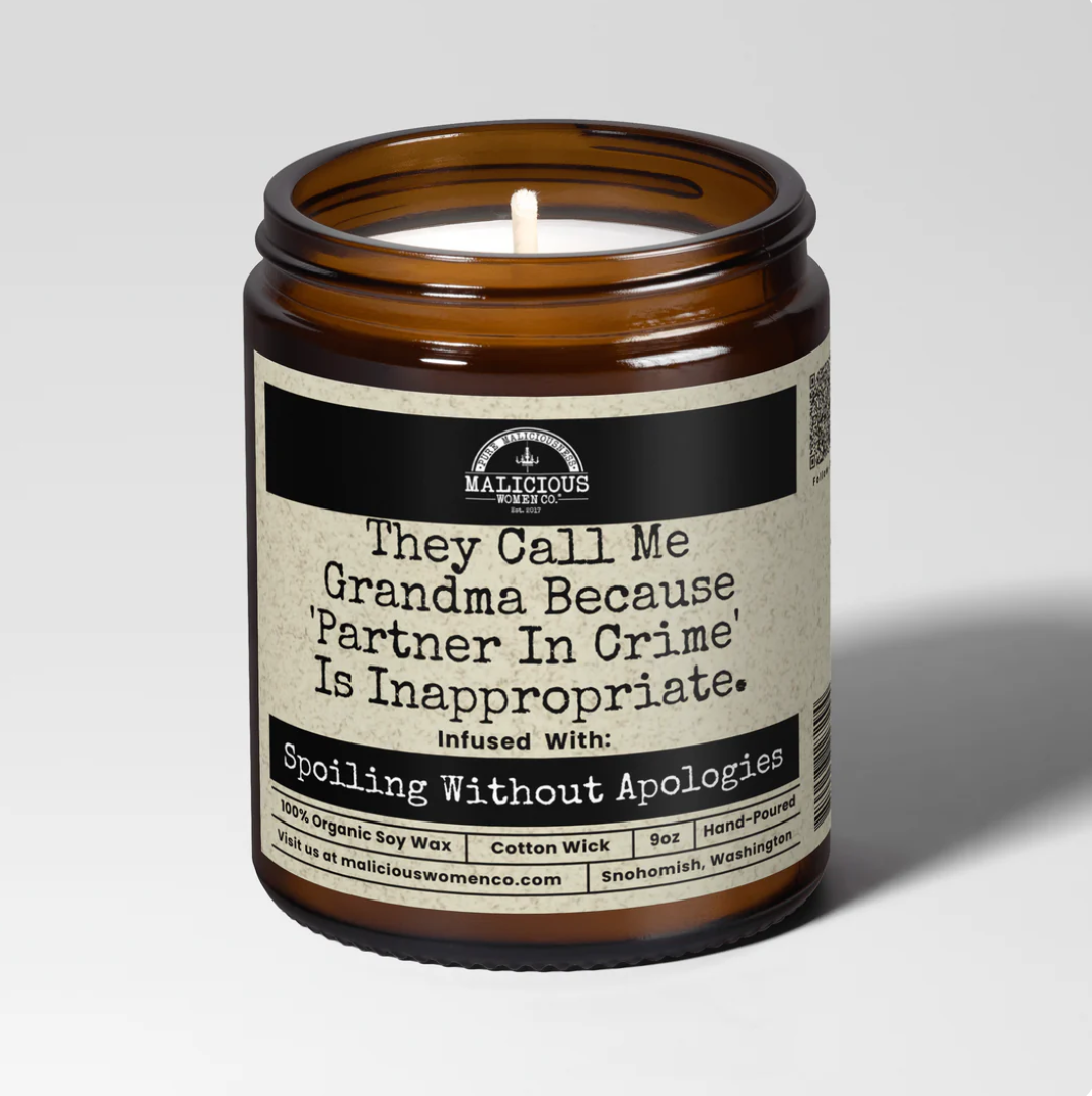 Partner in Crime Grandma Candle