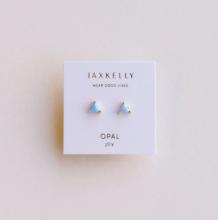 Fire Opal Mini Gem Earrings