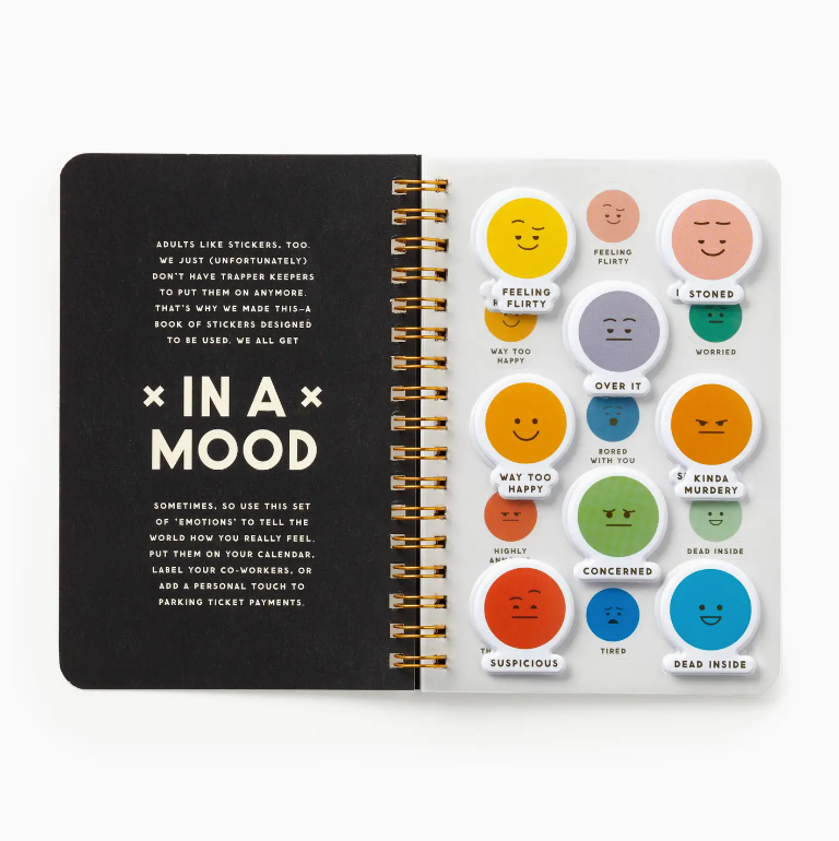 In A Mood A Sticker Book