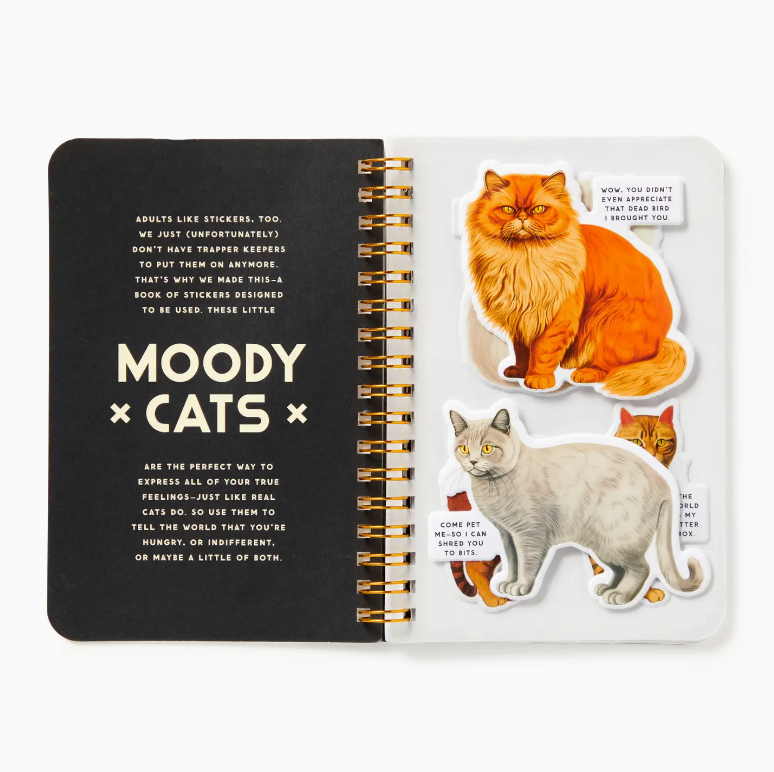 Moody Cats A Sticker Book