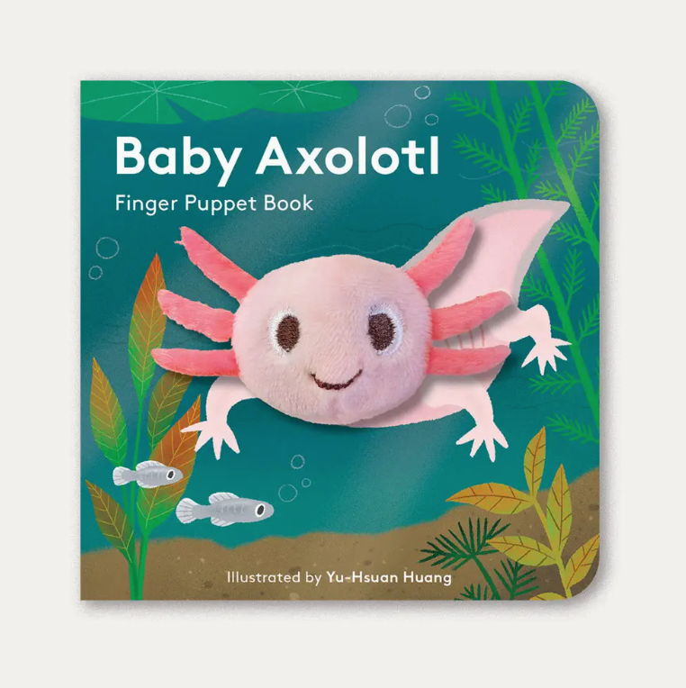 Baby Axolotl Finger Puppet Book