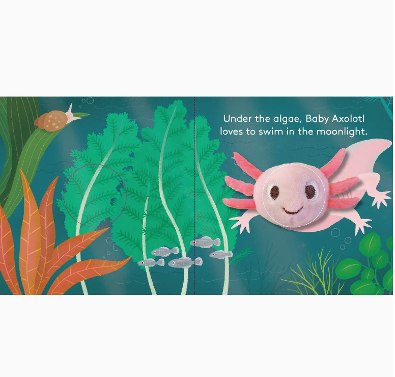 Baby Axolotl Finger Puppet Book