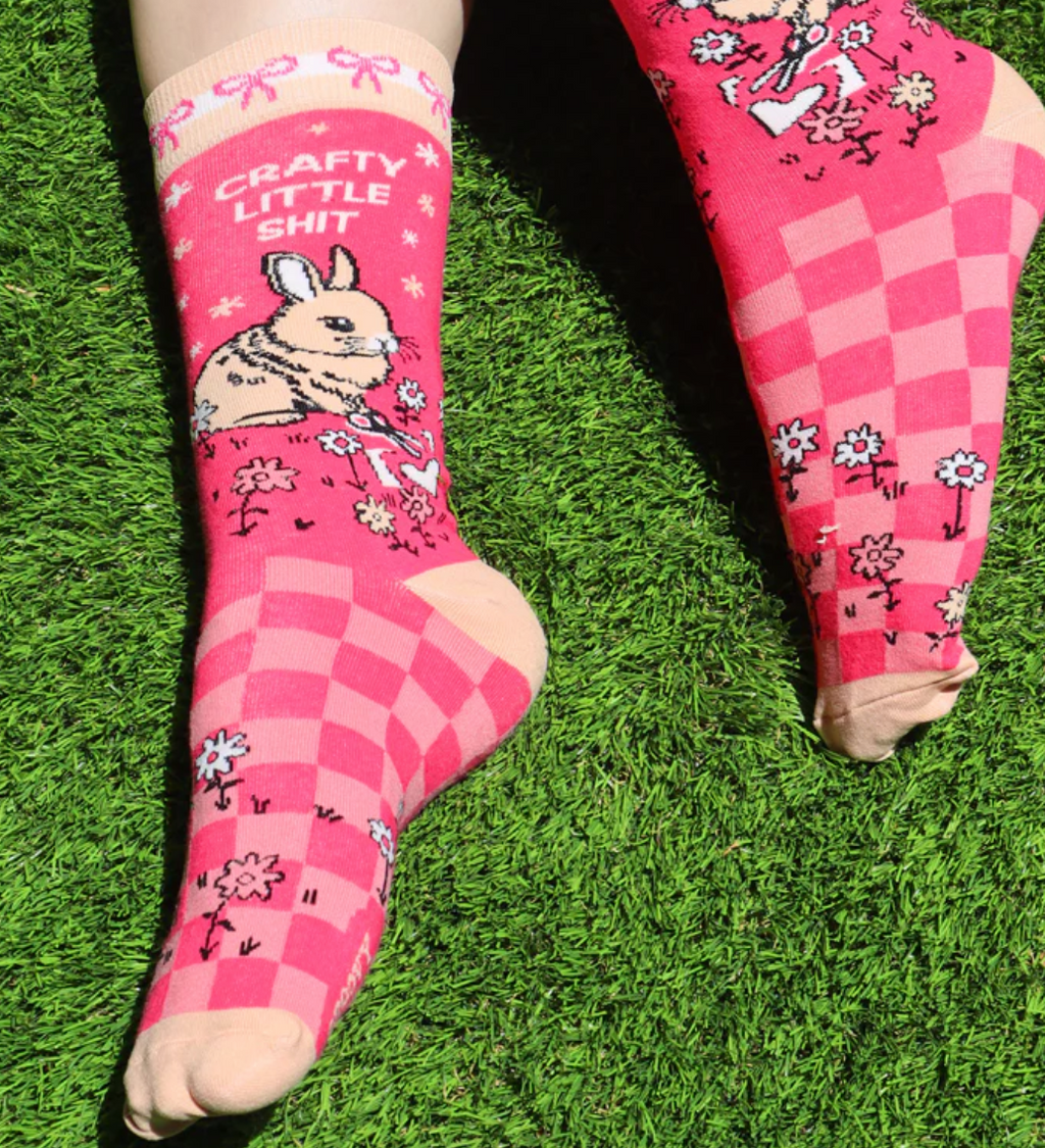 Crafty Little Shit Women’s Crew Socks