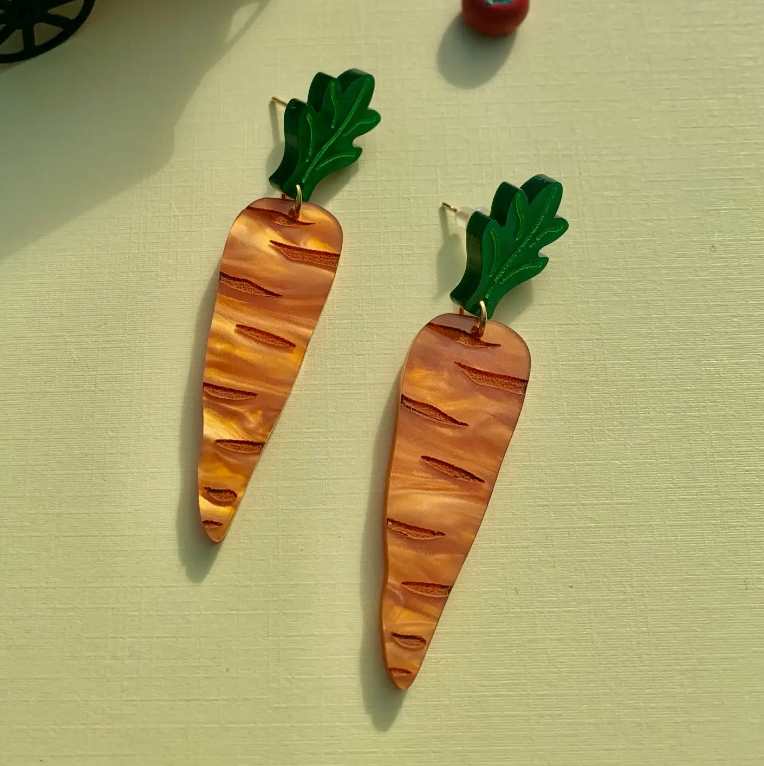 Carrot Earrings