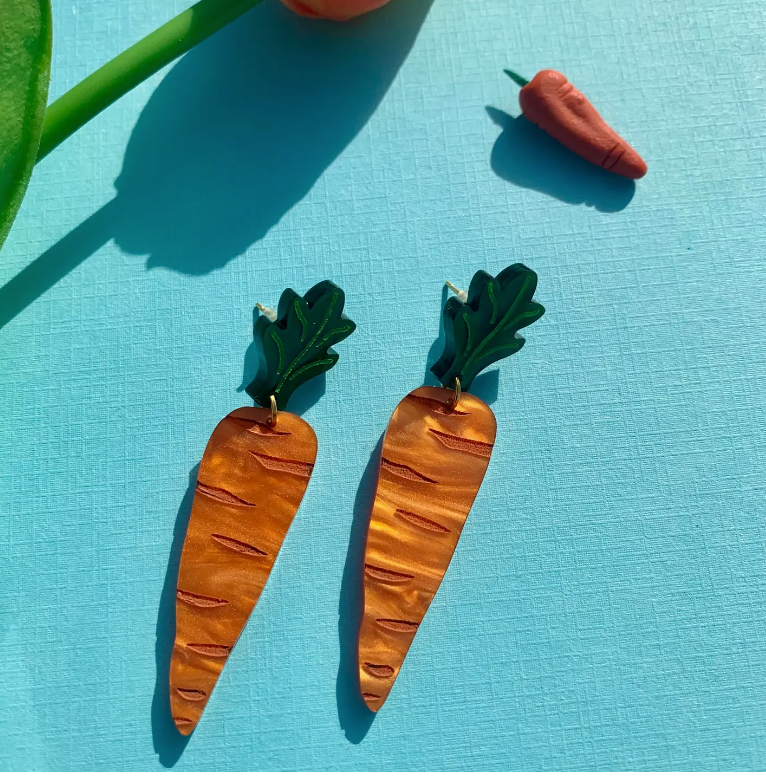 Carrot Earrings