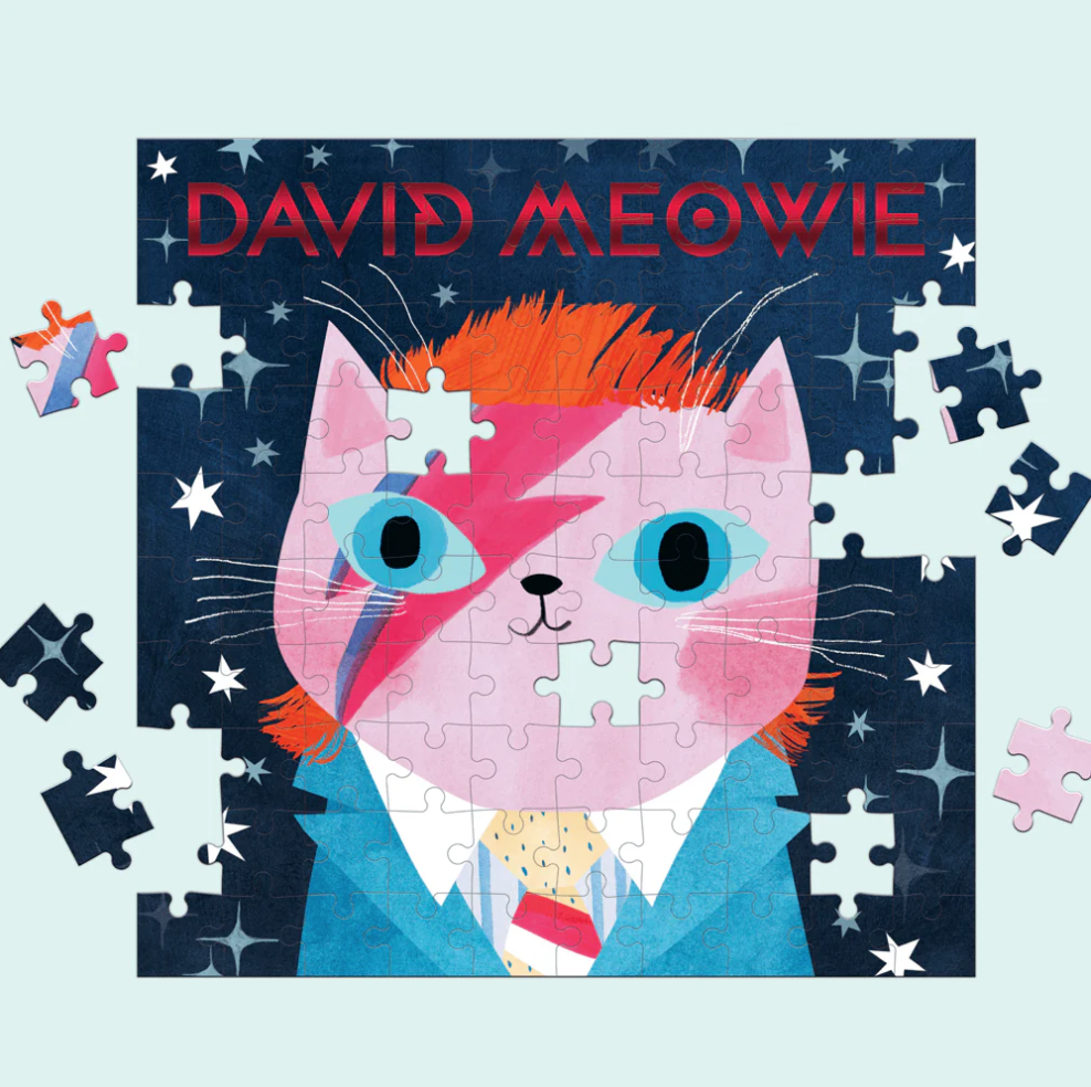 David Meowie 100 Piece Puzzle