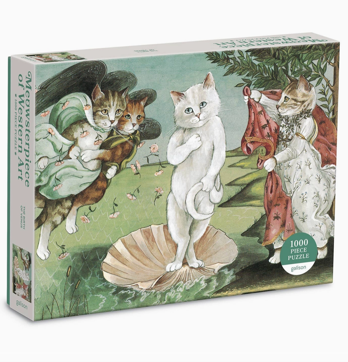 Meowsterpiece of Western Art 1000 Piece Puzzle
