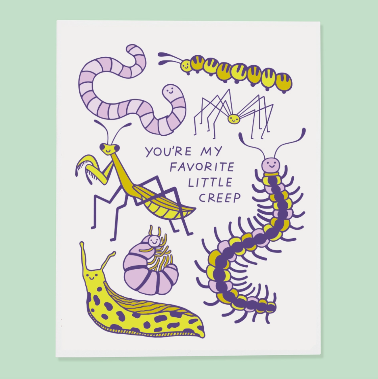 Little Creep Greeting Card