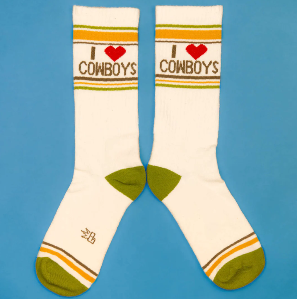 I Love Cowboys Unisex Socks