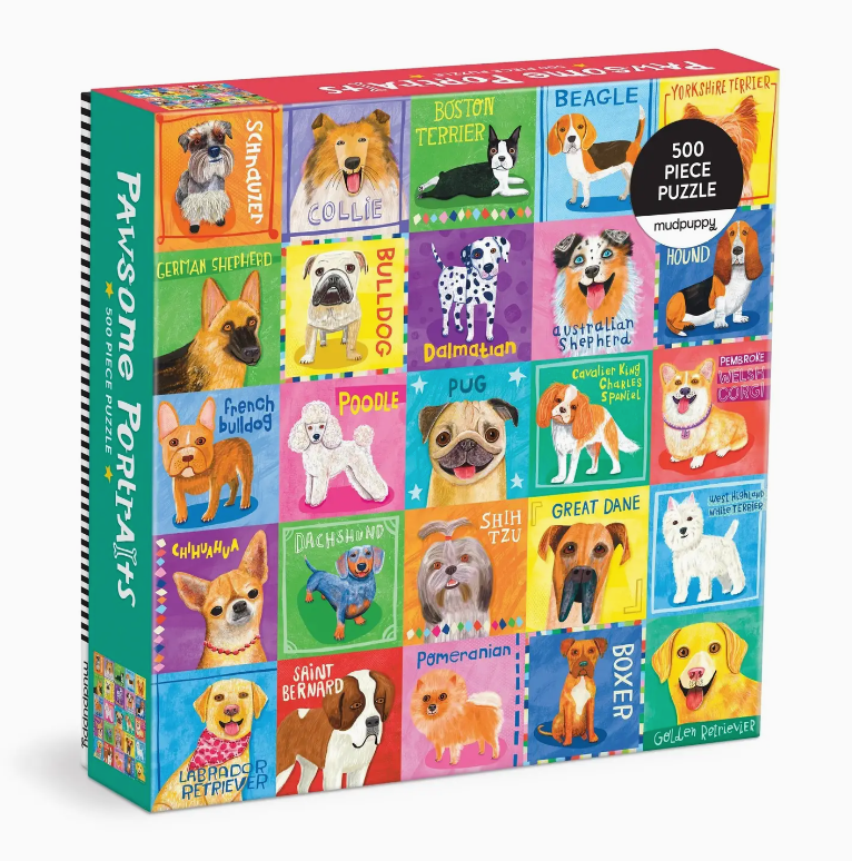 Pawsome Portraits 500 Piece Puzzle