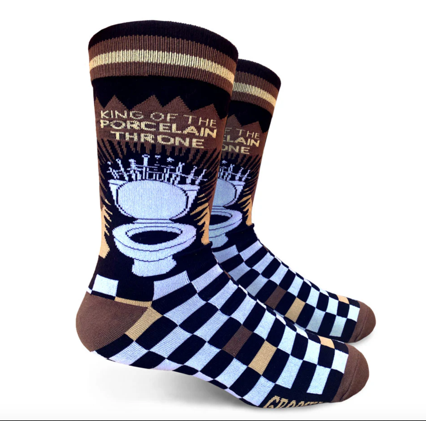 King of the Porcelain Throne Men’s Crew Socks