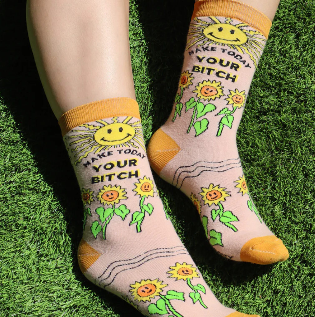 Make Today Your Bitch Women’s Crew Socks