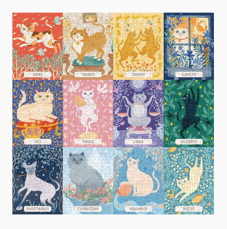 Cat Zodiac 500 Piece Puzzle