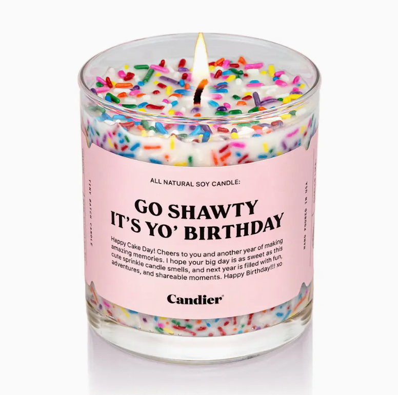 Happy Birthday Shawty Candle