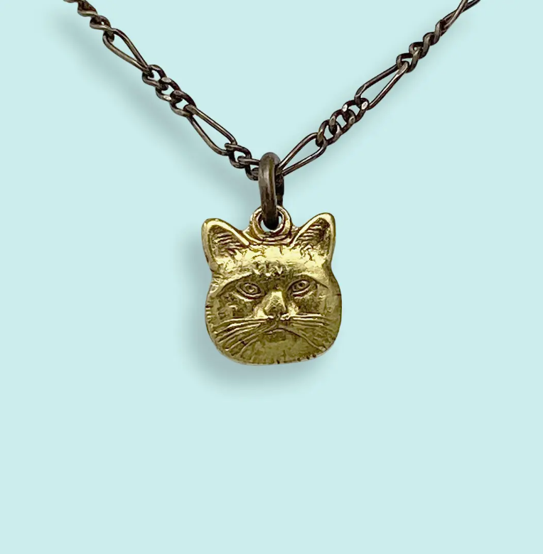 Tiny Cat Pendant Necklace