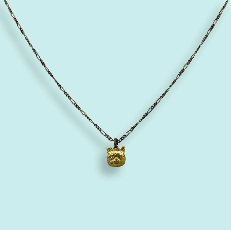 Tiny Cat Pendant Necklace