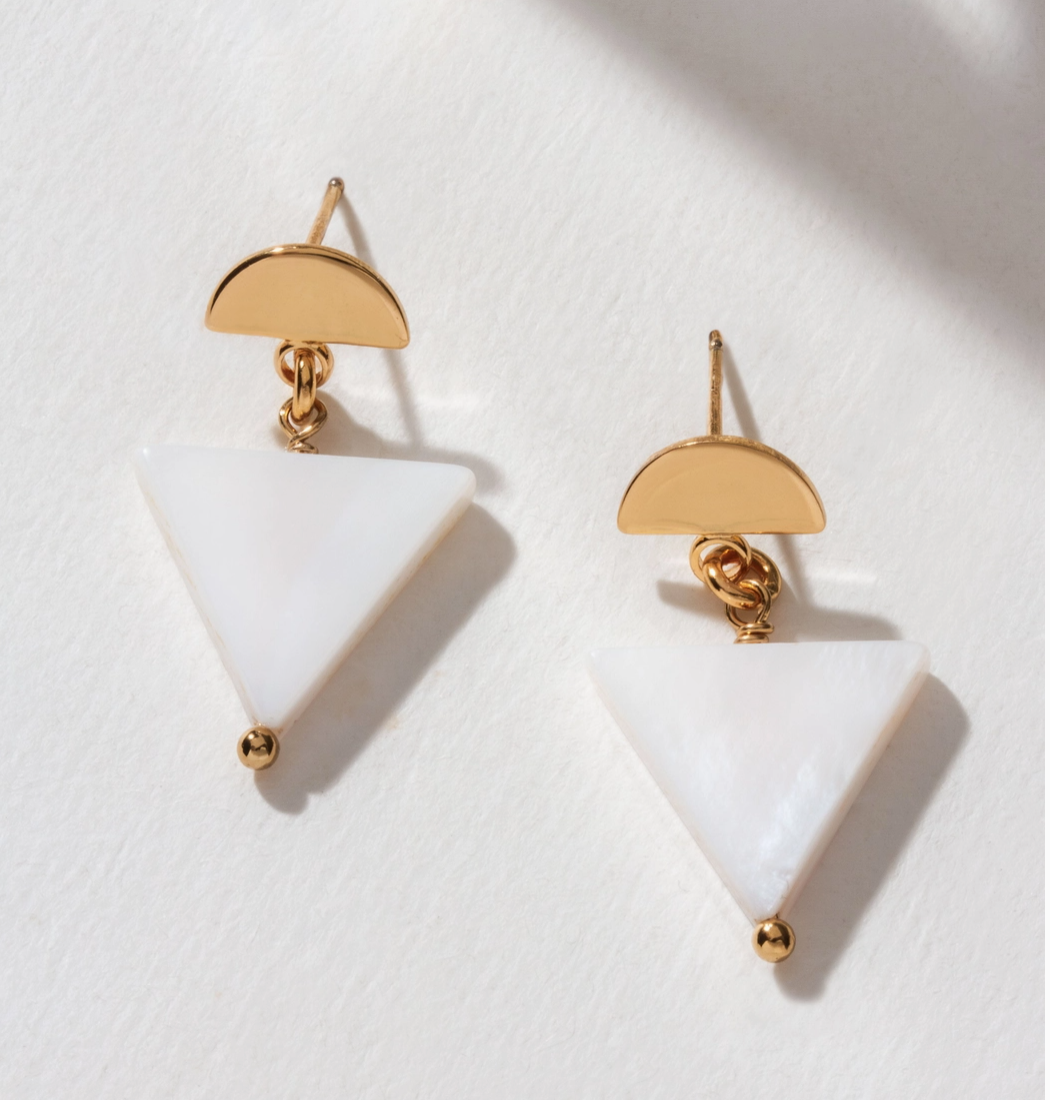 Mother of Pearl Post Earrings