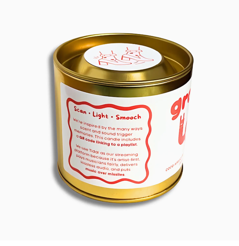 Love Songs Playlist Candle