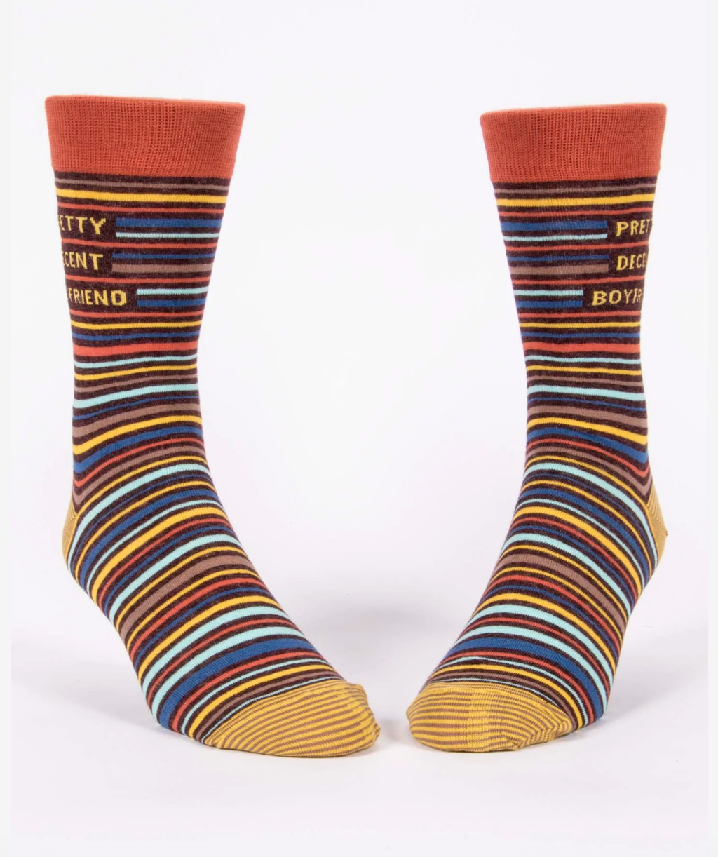 Pretty Decent Boyfriend Men’s Crew Socks