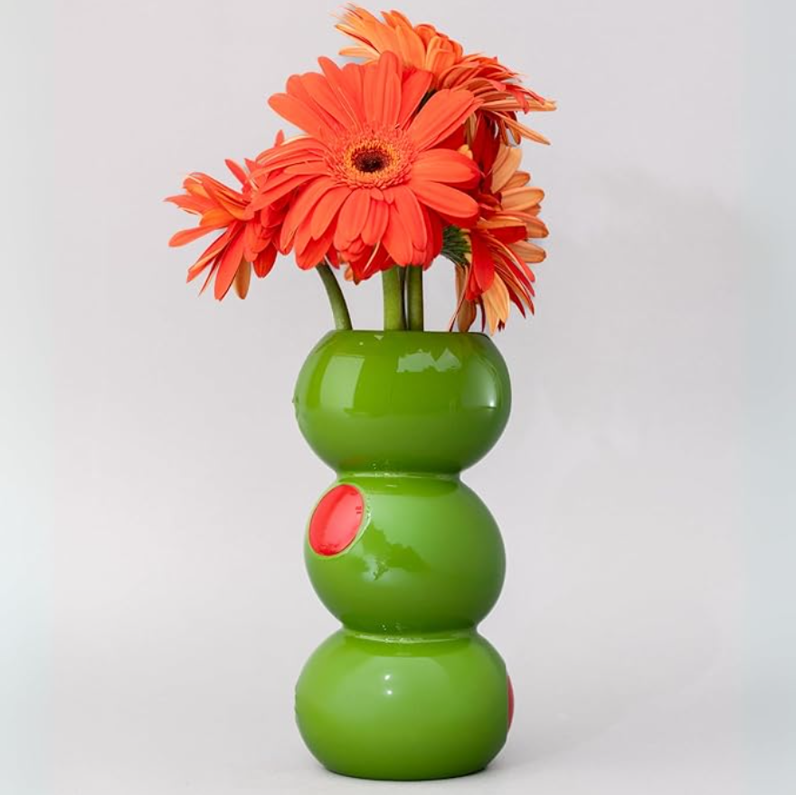 Olive Ceramic Vase