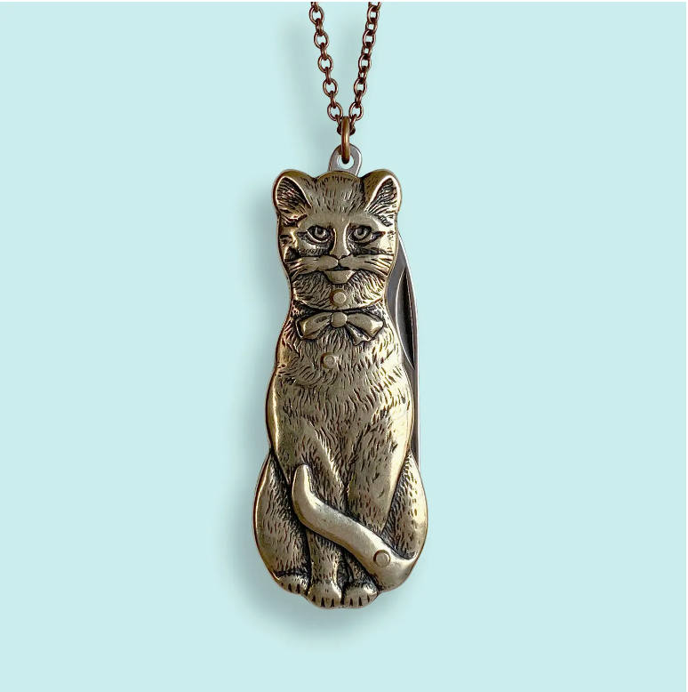 Cat Knife Necklace