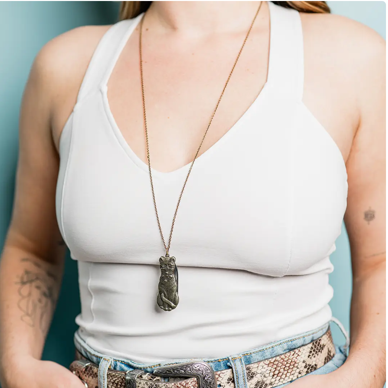Cat Knife Necklace