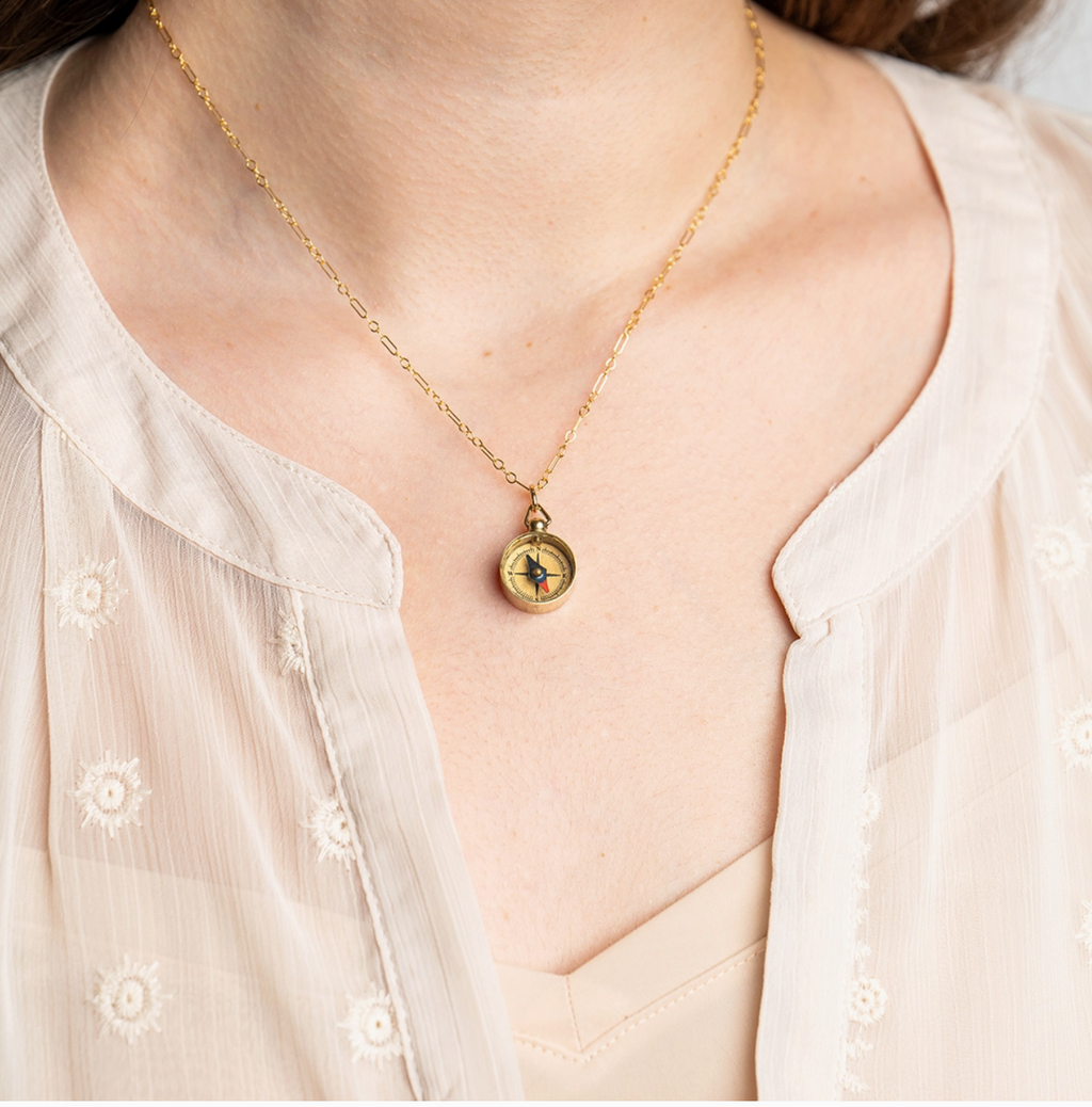 Tiny Compass Necklace