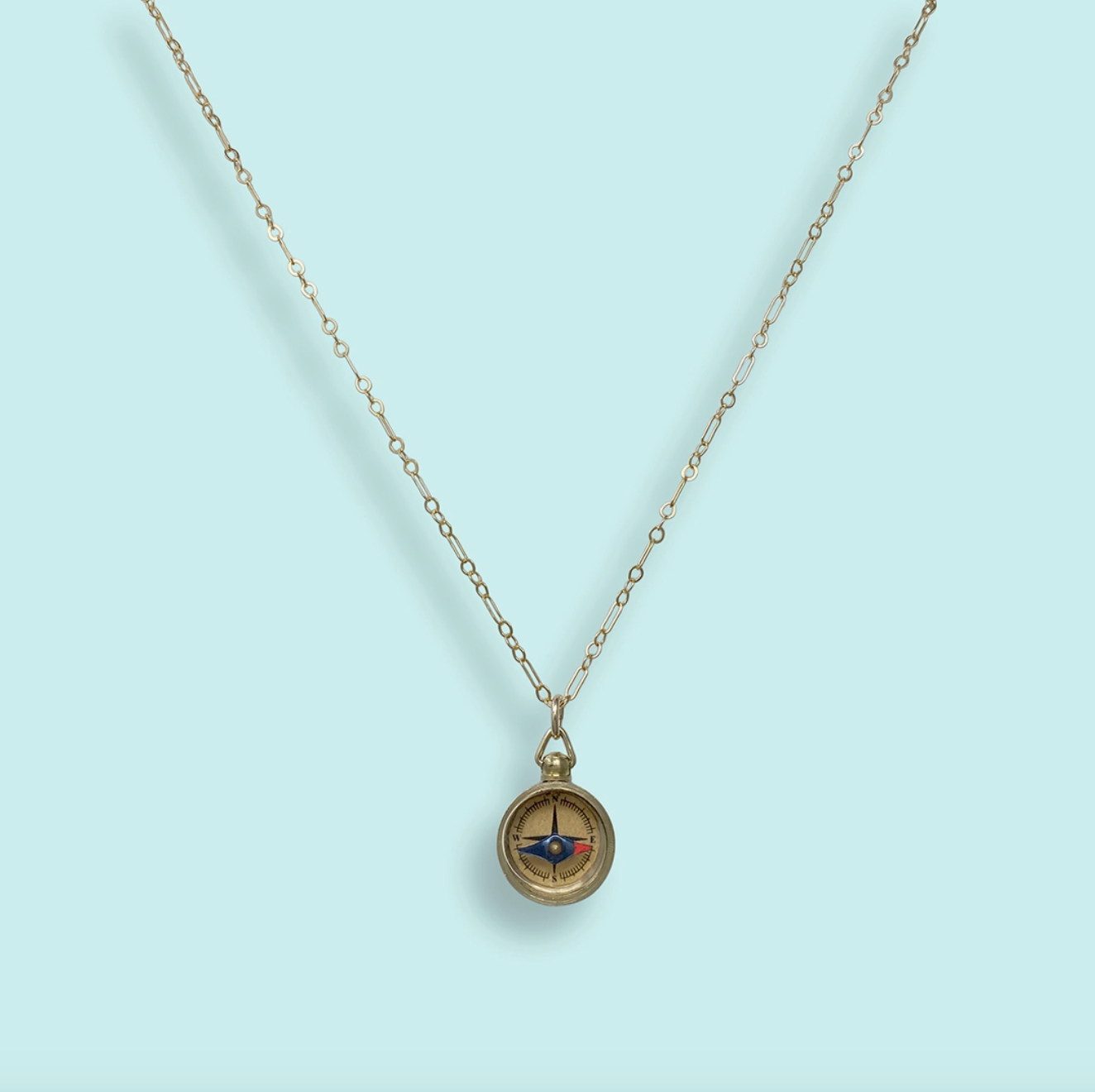 Tiny Compass Necklace