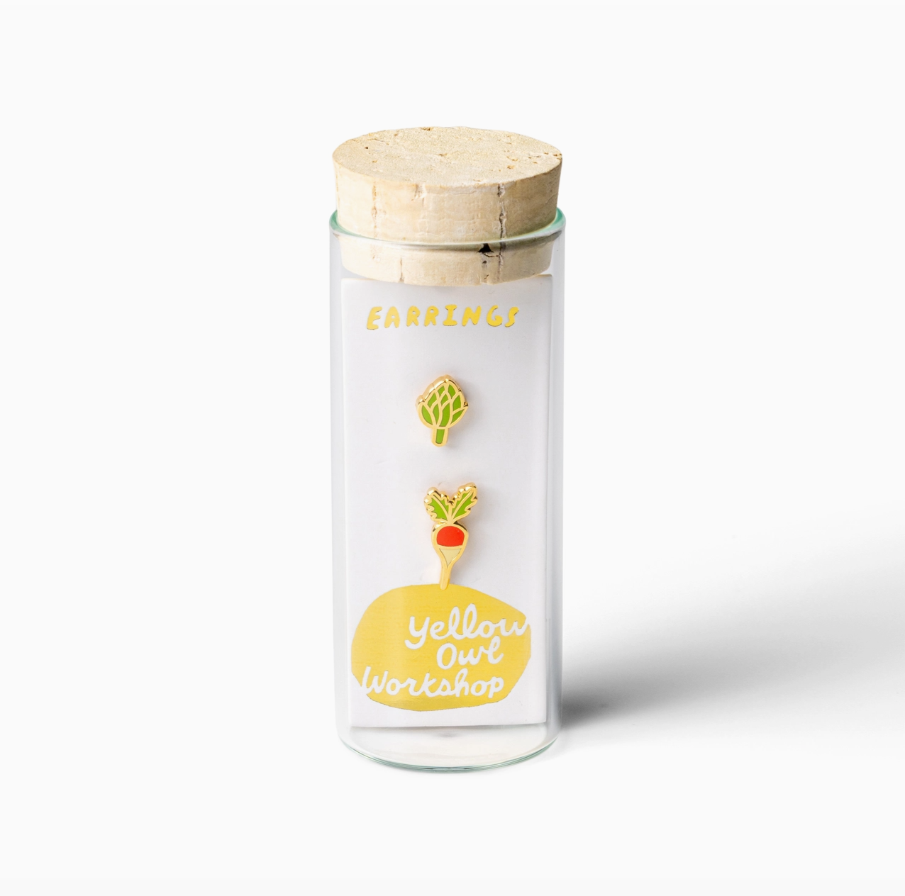 Radish & Artichoke Earrings