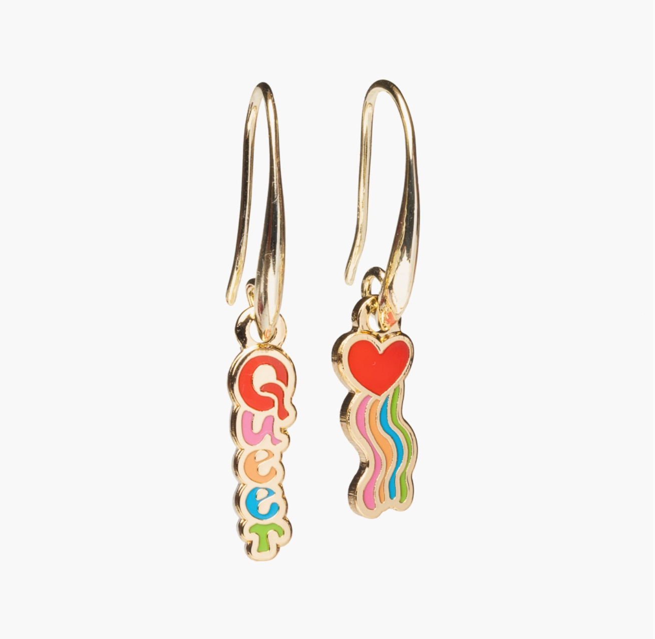 Queer Heart Earrings