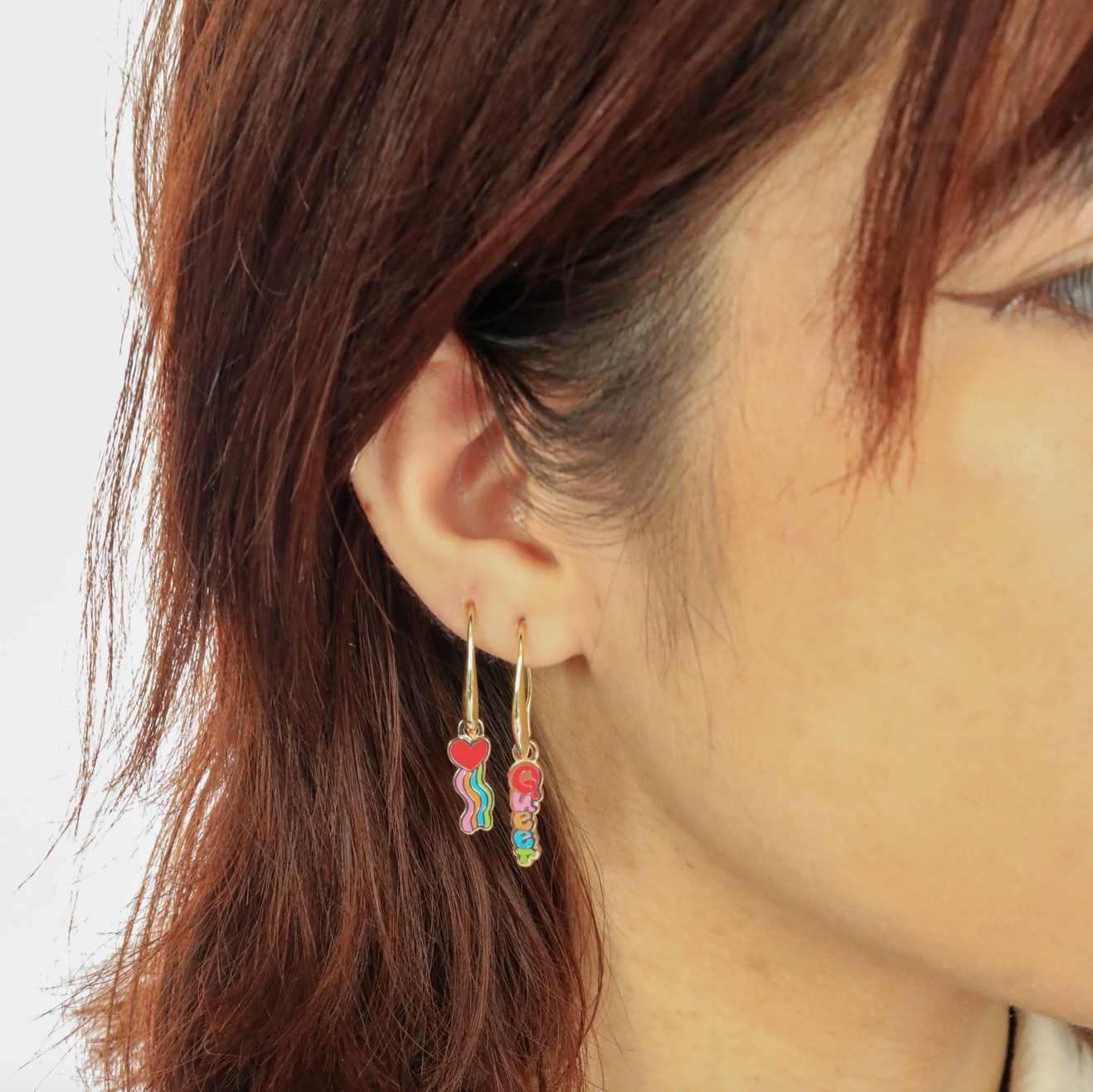 Queer Heart Earrings