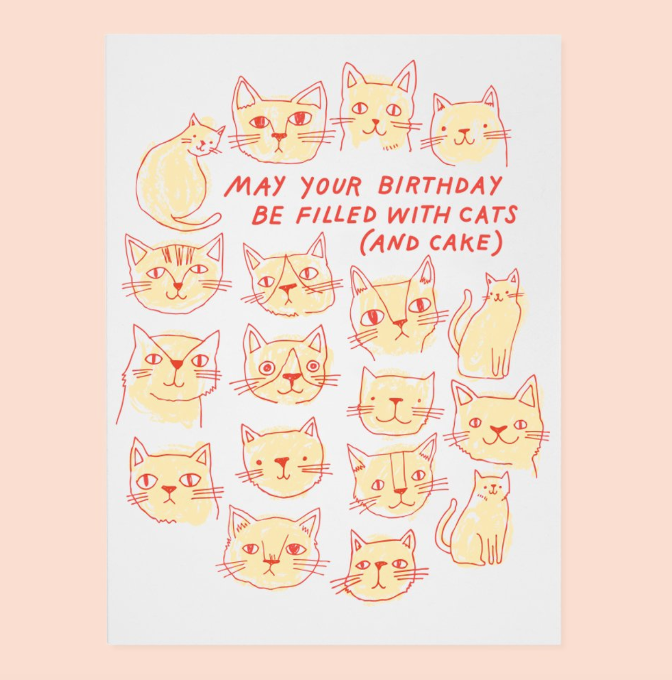 Cats & Cake Greeting Card