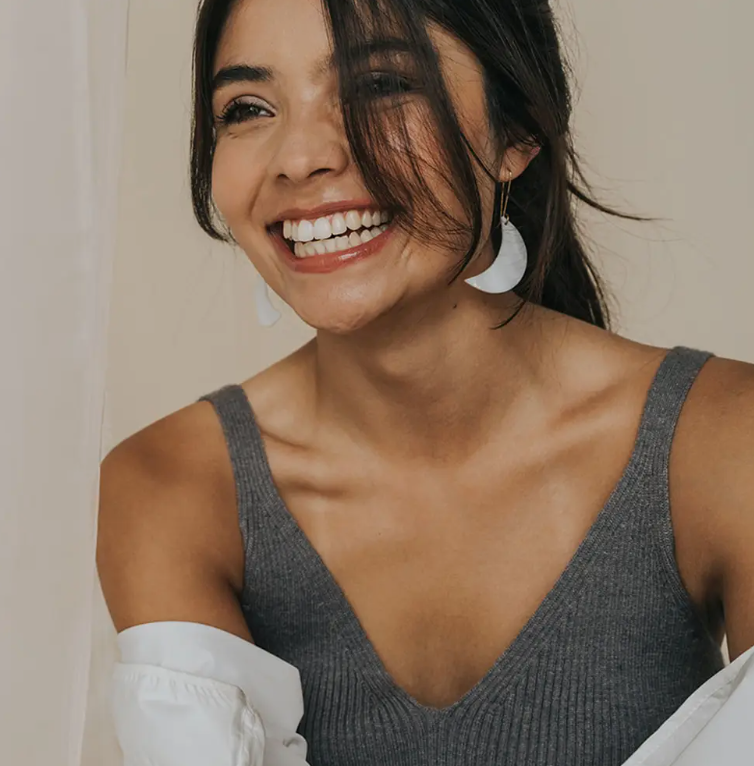 Mother of Pearl Rajani Drop Earrings