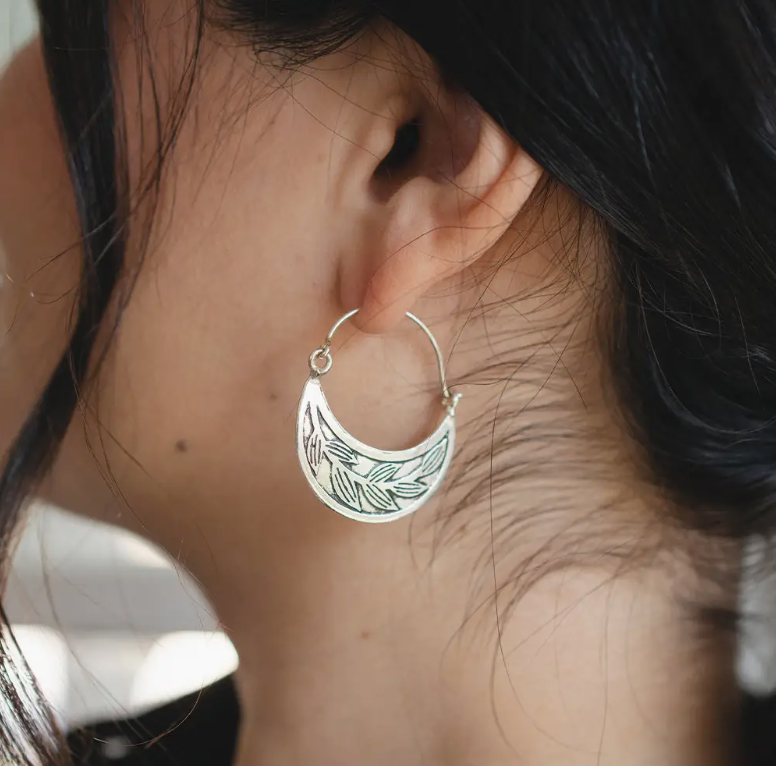 Patra Vine Hoop Earrings