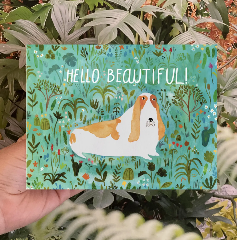 Hello Beautiful Greeting Card
