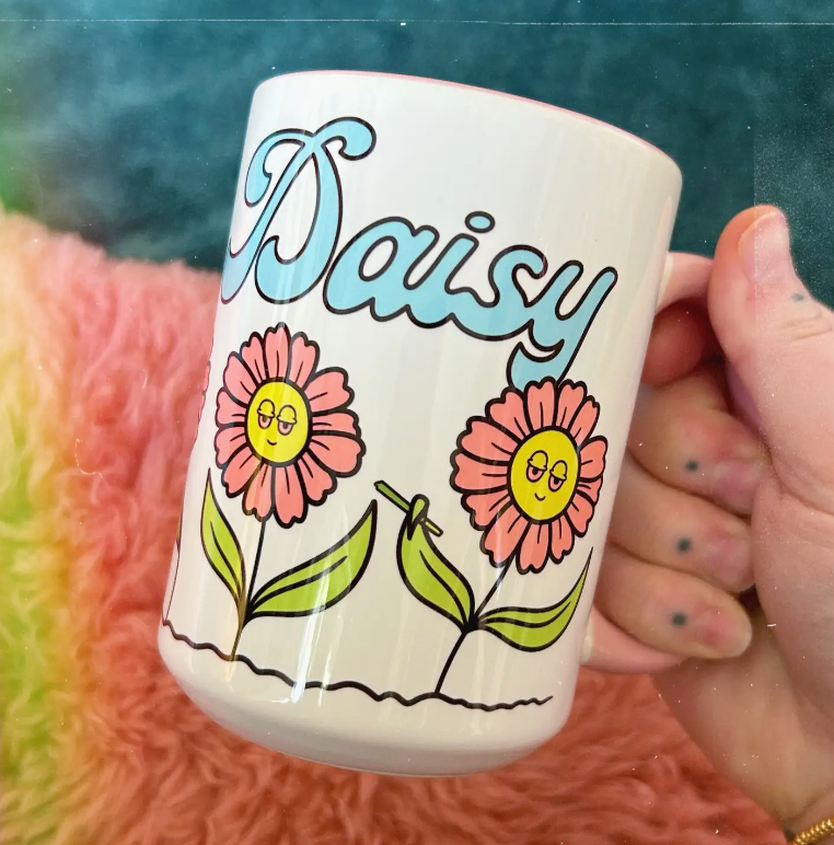 Laisy Daisy Ceramic Mug
